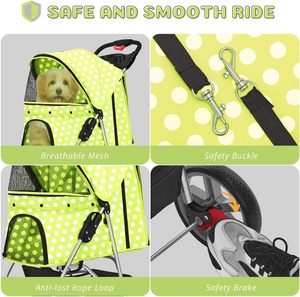 Marco de acero para cochecito de Mascota, carrito de tela impermeable, fabricante estándar duradero americano, estilo de cochecito - Product Image 5