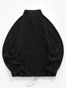 Sweat-shirts à capuche chauds et moelleux en polaire pour hommes, style streetwear vintage, 100 % coton, imperméables, anti-rétrécissement, avec lettres brodées unies, tricotés pour l'hiver - Product Image 6