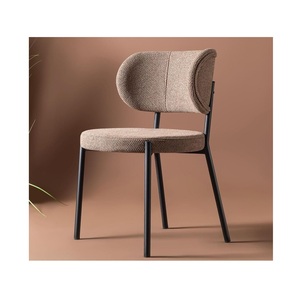 Silla Metálica Contemporánea con una Construcción de Acero Resistente y Duradera, Diseñada para Interiores Modernos y con Soporte Cómodo para el Asiento Diario - Product Image 1