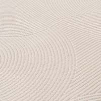 Handmade Geometric Cream Area Rug for Living Room Bedroom-Oriental Rectangle Carpet