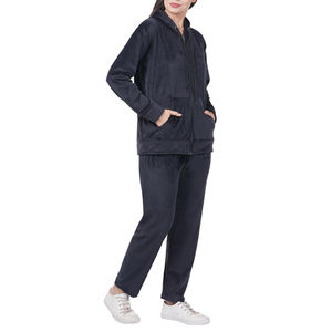 Survêtements en velours pour femmes personnalisables, 100% coton, respirants, légers, streetwear, service OEM, vente en gros - Product Image 4