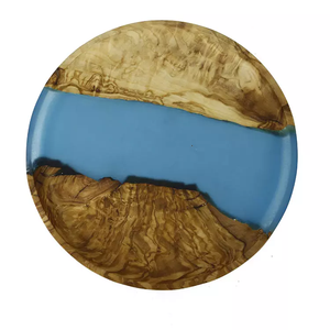 Posavasos de tendencia superior hechos a mano al por mayor diseños creativos de madera y resina posavasos artesanales de estilo europeo Juego de 4 piezas a precio mayorista - Product Image 5