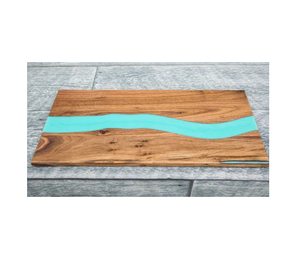 Planche à découper en résine époxy et bois Planche à découper en résine et bois d'usine personnalisable pour ustensiles de cuisine et hôtel à usage domestique - Product Image 4