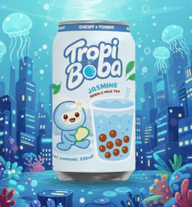 ชาไข่มุก 330 มล. กระป๋อง น้ำผลไม้ 10 รสชาติ อายุการเก็บรักษา 24 เดือน เหมาะสำหรับดื่มเย็น ผลิตโดย Tan Do Beverage ผลิตที่ฮานอย เวียดนาม - Product Image 2