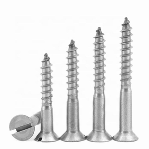 Tornillo Autorroscante de Cabeza Avellanada Ranurada de Acero Inoxidable SS 304 316 para Madera - Product Image 1