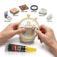 Colle acrylique super puissante 3g en tube d'aluminium, adhésif instantané sans goutte pour cuir, chaussures, bois, verre, emballage