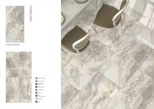 Alecia Gris 600X1200mm esmaltado pulido brillante 60x120 azulejos de porcelana rústica superficie mate 2x4 piso espejo de cerámica directo Foshan - Product Image 2