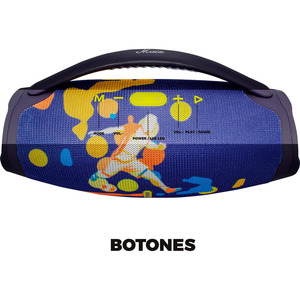 <b>Bluetooth</b> 5.1 <b>Speaker</b>, FM Radio, USB Rechargeable, <b>LED</b> Light, Assorted Designs - Assorted Colors - Product Image 6
