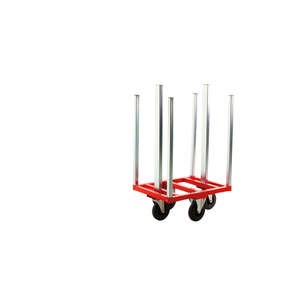 รถเข็นพาเลทสีแดง KM224B แบบสี่ล้อ สำหรับงานอุตสาหกรรม - Product Image 1