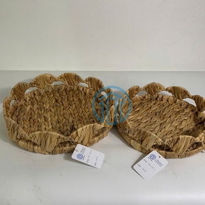 ถาดใส่ผักตบชวาหอยเชลล์ธรรมชาติทำมือสำหรับวางโชว์อาหารถาดตกแต่งโต๊ะจากผู้จำหน่ายในเวียดนาม - Product Image 4