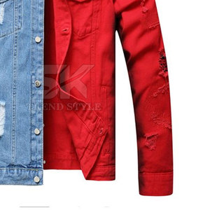 แจ็คเก็ตยีนส์ฤดูหนาวพิมพ์ลายหลากสีแบบเรียบ ขนาดสั่งทำได้ ผู้ผลิตจากปากีสถาน แจ็คเก็ตยีนส์ฤดูหนาวพิมพ์ลายหลากสีแบบเรียบ - Product Image 6