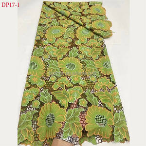 DP17 2024 ultimo ricamo Laser en coton <span class=keywords><strong>molto</strong></span> morbido pizzo français tulle dentelle tissu pour robe de soirée de mariage - Product Image 1