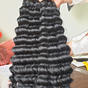 Cabello Remy Virgen sin procesar al vapor Onda profunda 100% Extensión de cabello humano crudo Cutícula Alineada Tejido de cabello Todos los colores Adecuado - Product Image 1
