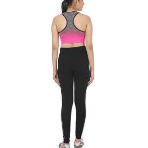 Conjuntos de gimnasio de tela de poliéster para mujer, ropa deportiva para Yoga, sublimada, con logotipo personalizado, fabricación de paquistaní - Product Image 2