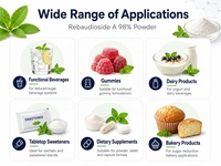 Stevia Reb a 98% Poudre édulcorante naturelle à haute intensité pour les aliments et les boissons