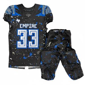 Uniforme de Fútbol Americano Personalizado para Equipos Adultos, Sublimación al por Mayor, Transpirable, 100% Poliéster, Conjunto de Camiseta de Práctica - Product Image 1