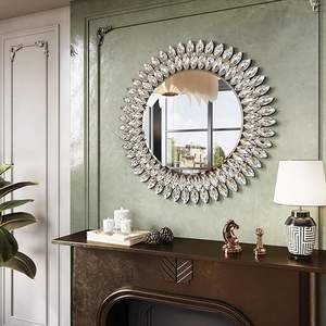 Modern 26 Inch Luxury Diamond Vanity <b>Mirror</b> for Bathroom Decorative Wall <b>Mirror</b> for Wall Luxury Marine Supplies - Product Image 4