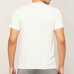 Camiseta informal de diseño profesional para hombre, 100% algodón, blanco sólido, logotipo personalizado, de talla grande, servicio OEM ODM, respetuoso con el medio ambiente, transpirable - Product Image 4