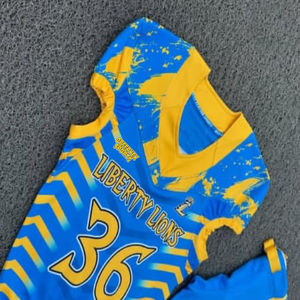 Factory Direct Supply Adult American <b>Football</b> Uniform Set Summer Short Breathable 100% Polyester Anti-Bacterial Quick Dry - Product Image 4