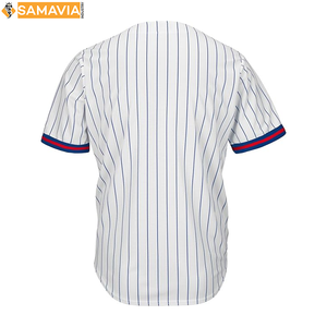 Camiseta de béisbol sublimada personalizada RTS, uniforme de equipo de hombre con botón completo y número de nombre, ropa de discoteca de EE. UU. Y Reino Unido - Product Image 2