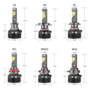 Bombillas LED para Faros Delanteros de Coche P7Q de Alta Potencia, 200 W, 31000 LM, H11, H4, H7, 9005, 9006, para Accesorios de Automóviles con Canbus - Product Image 2