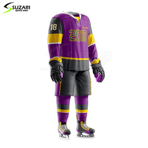 Meilleure qualité Nouveau design Uniforme de hockey sur glace pour jeunes Style simple personnalisé pour la formation Nom de l'équipe OEM inclus - Product Image 4