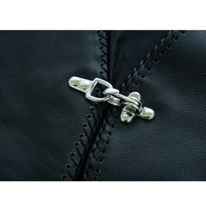 Chaleco de Cuero con Superficie Lisa, Estilo Relajado, con Logotipo Personalizado, para Combinar en Capas, Estilo Urbano y Atuendos Casuales Diarios - Product Image 5