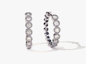 Pendientes de Plata de Ley 925 estilo bohemio con piedras preciosas de topacio blanco joyería de boda hecha a mano para regalo de mujer - Product Image 3