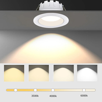 Downlight LED en aluminium 5W/7W SMD encastré IP44 moderne pour intérieur avec CRI 90 haute luminosité Garantie 3 ans