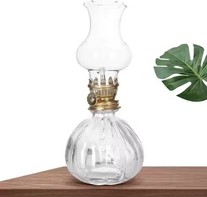 H.M.A Handicrafts Rustic White Hurricane Lantern <b>Vintage</b> <b>Oil</b> <b>Lamp</b> for Minimalist & Cottagecore Christmas & Easter Decor - Product Image 5