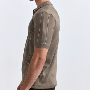 เสื้อยืดผู้ชายคุณภาพสูง ยั่งยืน น้ำหนัก 220 กรัม เป็นมิตรกับสิ่งแวดล้อม แห้งเร็ว ระบายอากาศดี แขนสั้น ไม่หดตัว ผ้าถัก สำหรับกอล์ฟ - Product Image 3