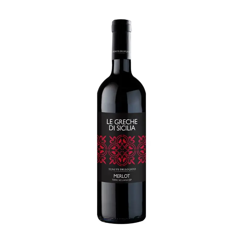 Top Quality Premium 75cl Merlot Red Wine Le Greche di Sicilia 13,5% Vol Fragrant exuberant scents
