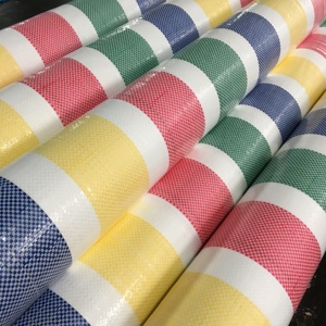 Bâche en PE rayée 20x20 en gros, feuille stratifiée, exportée en Corée, style uni, pour rideaux de décoration intérieure pour garçons et filles - Product Image 1