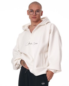Sudadera con capucha de algodón pesado OEM 2024 tendencia personalizada para hombre de calidad superior con logotipo oferta al por mayor tela personalizada de gran tamaño - Product Image 1