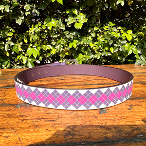 Cinturón de cuero genuino de moda pesado con estampado de zinc antiguo Longitud personalizada Diseño cúbico de calidad premium para hombres y mujeres - Product Image 3