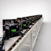 Nouvelles unités de condensation à compresseur frigorifique économe en énergie avec commande automatique 110V 1/3HP R410A pour les applications domestiques, commerciales et marines
