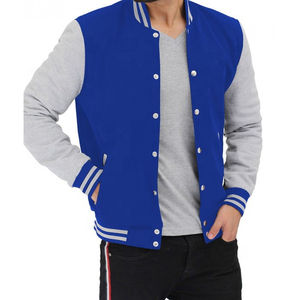Chaquetas universitarias con estilo para hombre Venta caliente Cantidad a granel Buen diseño premium Chaquetas de hombre de color sólido Chaqueta universitaria para hombre - Product Image 4