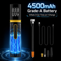 Professional 150 PSI 4500mAh Cordless Handheld Electric Tyre Pump Smart Auto Car Air Pump Portable Air Compressor Tire Inflator