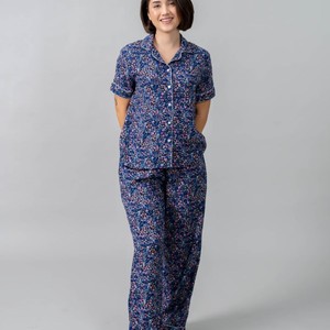 Conjunto de Pijama para Mujer, Tela Suave, Tacto Delicado, Ajuste Relajado, Ropa Moderna para el Hogar, Pantalones de Dormir Ligeros y Cómodos - Product Image 1