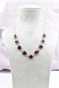 สร้อยคอชุบโรเดียมทำด้วยมือสีฟ้าครามดอกรักเร่ทำจากเงินแท้พร้อมโซ่ขนาด18นิ้วปรับได้ของขวัญที่ไม่ซ้ำกันสำหรับเธอ - Product Image 4