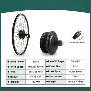 Mountain Cheap 72v 3000W Fat Wheel Motor 250 Watt Battery Bag 2000W 52V E-bike Kit de conversión con Gear Cassette 29 pulgadas - Product Image 2