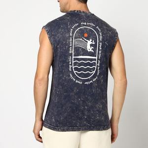 Débardeur pour hommes à la mode personnalisé Gym Fitness chemise sans manches tissu Premium confort exceptionnel fantastique pour l'été Fitness - Product Image 2