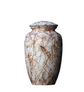 Urne de crémation faite à la main pour les cendres humaines-Urne funéraire adulte fabriquée à la main-en bois pour les cendres adulte 240 cubique/pouce - Product Image 1