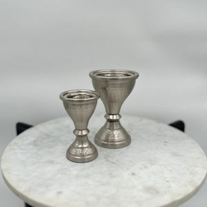 ชุดเตาเผาเครื่องหอมโลหะตีขึ้นรูป พร้อมผิวสแตนเลส ดีไซน์ทรงถ้วยแบบดั้งเดิม สำหรับใช้ในบ้านสไตล์ตะวันออกกลางและอ่าวอาหรับ เหมาะสำหรับเป็นของขวัญ - Product Image 3