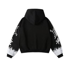 Nouveaux sweats à capuche d'hiver personnalisés, imprimés sur écran, coupe classique, 100% coton, logo chenille sur le devant, texte au dos, luxe - Product Image 2