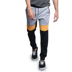 Joggers Block Color Men's Pants Trousers Custom OEM Logo Embroidery Men's High Quality Cotton Workout Casual <b>Elastic</b> <b>Waistband</b> - Product Image 6
