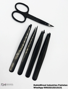 Kits d'outils de maquillage avec étiquettes personnalisées Ciseaux à sourcils en acier inoxydable Ciseaux à cuticules pour le toilettage des poils du nez Outil de greffage - Product Image 3