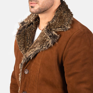 Latest Design <b>Men</b> Winter Full Sleeve <b>Leather</b> <b>Jacket</b> Breathable Quick Dry Customizable Fashion Stand Collar Canvas <b>Jacket</b> for <b>Men</b> - Product Image 6