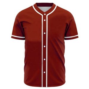 Jerseys de ropa deportiva de equipo de béisbol de poliéster 100% personalizados bordados de talla grande diseño transpirable para jugadores de Softbol - Product Image 6