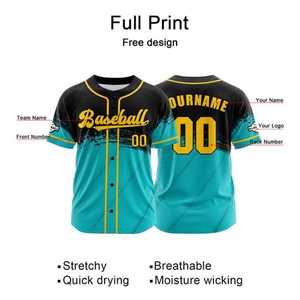 Personalizado sublimado nombre del equipo Logo Número de impresión deportes conjuntos de uniformes de béisbol Diseña tus propios uniformes de béisbol y softbol - Product Image 6